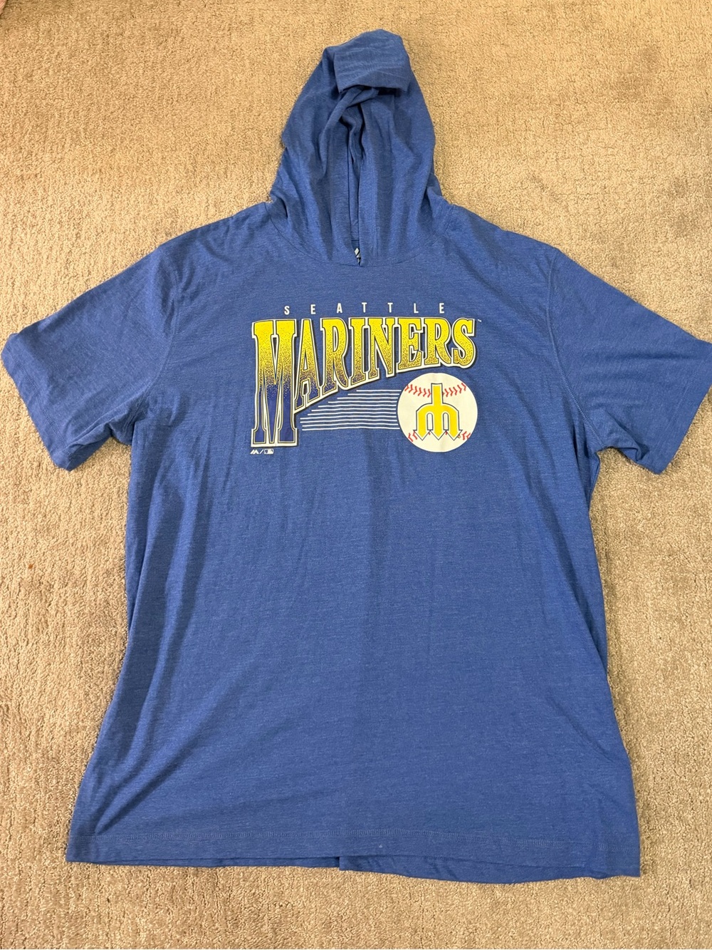 Seattle Mariners Blue Hooded Tee